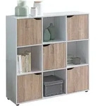 Regal Vardo 89 x 91 Wei&szlig;/Eiche Sonoma