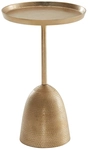 Beistelltisch Aluminium 33 x 33 x 53 cm Goldfarbig