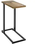 Beistelltisch Saragossa 2 Eiche-Dekor/schwarz 24 x 64 x 49 cm