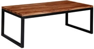 Couchtisch 110 x 60 cm Sheesham massiv/Schwarz