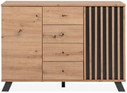 Sideboard Medan 118 x 85 cm braun/anthrazit