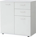 Kommode 78 x 36 x 71 cm Wei&szlig;