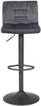 Barstuhl Amanda 2er-Set 40 x 85 (107) cm grau/schwarz