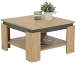 Couchtisch Tim III 68 x 68 x 41 cm quadratisch Dekor Artisan-Eiche braun/anthrazit