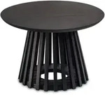 Couchtisch 60x41 cm Massivholz Mango schwarz