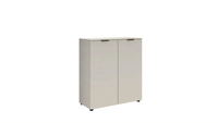 Kommode Linz 90 x 90 x 40 cm kaschmirfarbig/schwarz