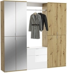 Garderobenkombination PROJEKT X 3-teilig Braun 183x193 cm