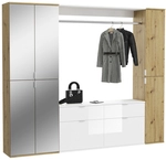Garderobenkombination PROJEKT X 3-teilig Braun 212x193 cm