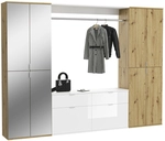 Garderobenkombination PROJEKT X 3-teilig Braun 243x193 cm