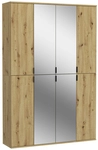 Garderobenkombination PROJEKT X 3-teilig Braun 121x193 cm