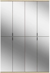 Garderobenkombination PROJEKT X 2-teilig 122x193x34 cm Braun/Spiegel