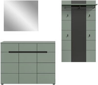 Garderobenkombination Canu 3-tlg. 215 x 37 x 190 cm Kunststoff melaminbeschichtet