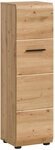 Bad Midischrank Ice 106 x 30 x 30 cm melaminbeschichtet Modern Artisan Oak/Schwarz