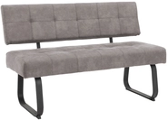 Bank Luise mit R&uuml;ckenlehne Vintage grau 140 x 92 x 64 cm