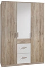 Dreht&uuml;renschrank Cariba 135 x 199 cm San Remo Eiche/ wei&szlig;