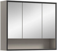 Bad Spiegelschrank Bagno 3-t&uuml;rig 80 x 19 x 68 cm Kaschmir NB