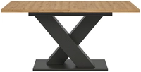 Esstisch Motion 150 x 90 x 76 cm X-Gestell melaminbeschichtet Artisan Oak Braun