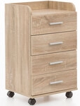 Rollcontainer Laredo Eiche Sonoma 4-z&uuml;gig