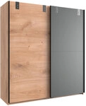Schwebet&uuml;renschrank Liverpool Plankeneiche Nachbildung/Graphit ca. 180 x 198 x 64 cm