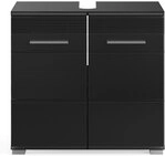 Waschbeckenunterschrank Linus Schwarz Hochglanz 60x56x34 cm