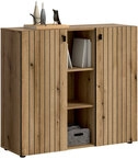 Schuhschrank Station 96 x 106 x 37 cm Eiche Braun