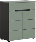 Schuhschrank Canu 94 x 80 x 37 cm Smoke Green