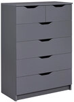 Kommode Lion 2S4S Graphitgrau 81,5x111,9x40 cm