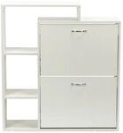 Schuhkipper 93 x 85 x 24 cm Wei&szlig;