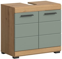Waschbeckenunterschrank Scout 60 x 56 x 34 cm Salbei/Artisan Eiche