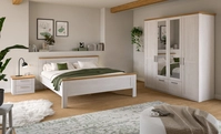 Schlafzimmerset Verona I 3-tlg. 180 x 200 cm Stauraum Landhaus Sibiu L&auml;rche/Artisan