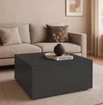 Couchtisch Nova 75 x 75 x 42 cm Anthrazit/Eiche massiv