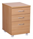 Rollcontainer 60 x 45 x 40 cm Buche Braun