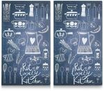 Zeller 26308 Herdabdeck-/Schneideplatten Lovely Kitchen Glas dekor 30 x 52 x 1 cm 2