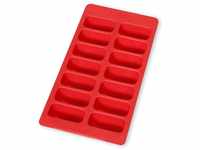 Lékué Eiswürfelbereiter, Gummi, natürlich, rot, 0 cm, rechteckig