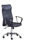 Drehstuhl Pascal schwarz/chromfarbig 59 x 111-121x 61 cm