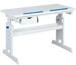 Schreibtisch Julian 109x63-96cm blau/rosa - wei&szlig;