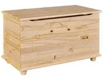 Truhe Jonah Massivholz Natur 89 x 53 x 47 cm