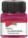 KREUL 79232 - Acryl Glanzfarbe, 20 ml Glas in bordeaux, gl&auml;nzend-glatte Acrylfarbe