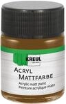 KREUL 75509 - Acryl Mattfarbe, dunkelbraun im 50 ml Glas, cremig deckende,
