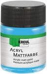 KREUL 75550 - Acryl Mattfarbe, himmelblau im 50 ml Glas, cremig deckende,