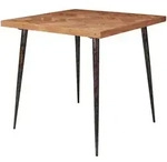 Esstisch Akazie massiv 80 x 80 x 76 cm Braun