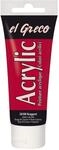 KREUL 28308 - El Greco Acrylic, 75 ml Tube in krapprot, hochpigmentierte, gl&auml;nzende