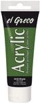 KREUL 28338 - El Greco Acrylic, 75 ml Tube in olivgr&uuml;n, hochpigmentierte, gl&auml;nzende