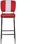 Barhocker Bryne rot/wei&szlig;