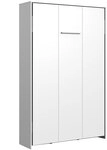 Wandklappbett Stella vertikal Wei&szlig; 102x213x43 cm