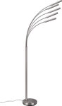 LED Stehlampe REED nickelfarbig