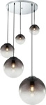 Globo 0304781.01, Globo VARUS Pendellampe silberfarben, grau 15861-5, D/H: 65 x 150