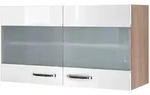 Oberschrank Valero Wei&szlig; Hochglanz/Sonoma Eiche NB 100x54,8x32cm