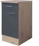 Unterschrank Tiago Basaltgrau/San Remo Eiche NB hell ca. 40x85x60cm
