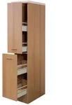 Demi-Apothekerschrank Nano Braun 30x161x60cm